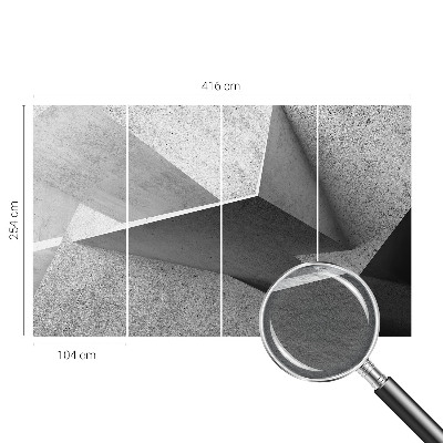 High quality photo wallpaper featuring geometric structures