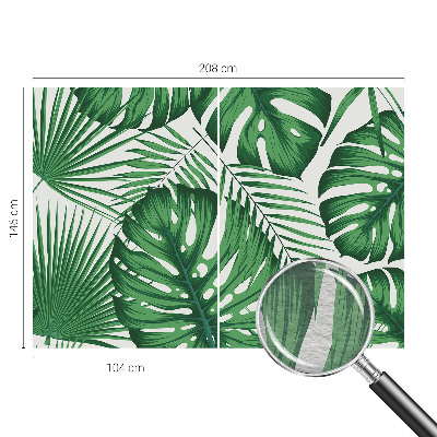 Premium wall mural for bedroom Tropical leaves