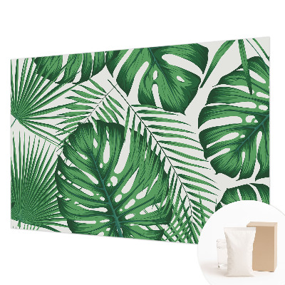 Premium wall mural for bedroom Tropical leaves
