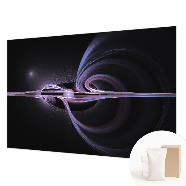 Non-woven wall mural with a cosmic abstraction design