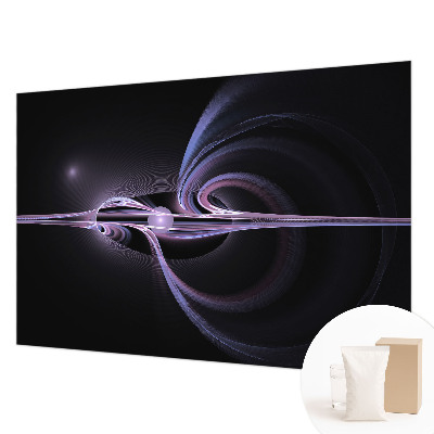 Non-woven wall mural with a cosmic abstraction design