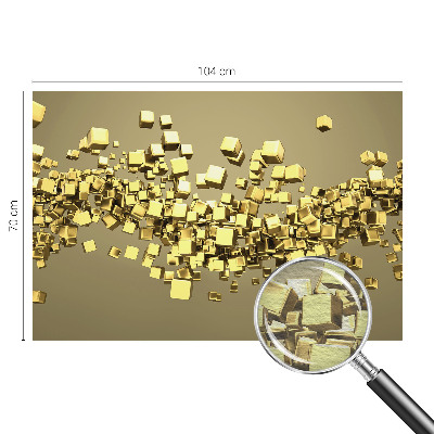 Photo wallpaper with a creative cubes design
