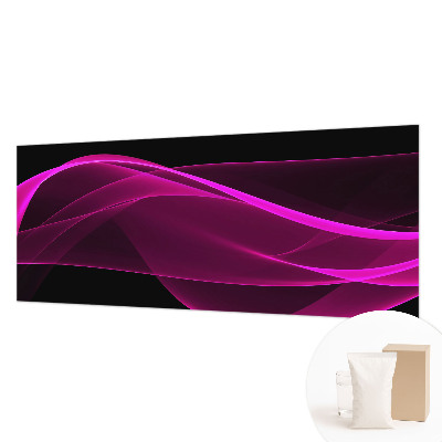 Wall mural with a pink ribbon pattern