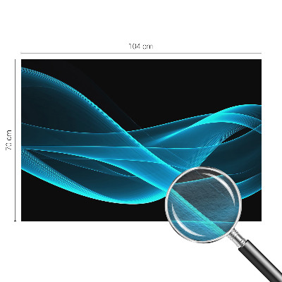 Wall mural for bedroom with eye-catching wave pattern