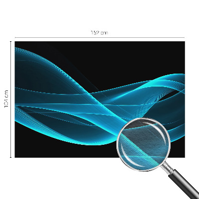 Wall mural for bedroom with eye-catching wave pattern