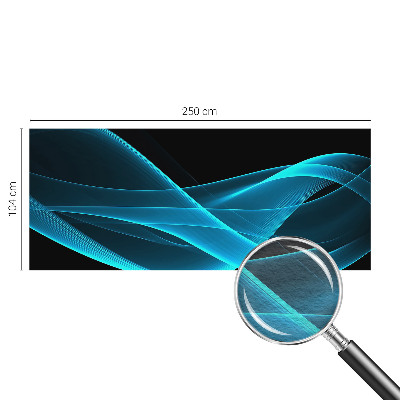 Wall mural for bedroom with eye-catching wave pattern