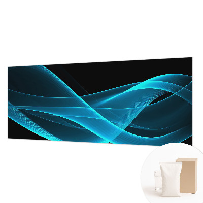 Wall mural for bedroom with eye-catching wave pattern
