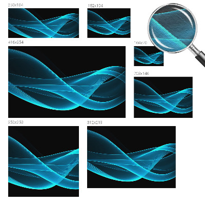 Wall mural for bedroom with eye-catching wave pattern