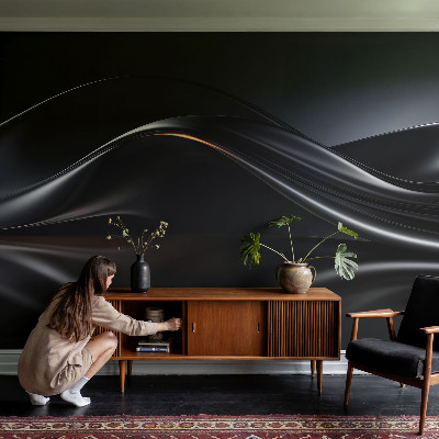 Wallpaper mural Metallic waves