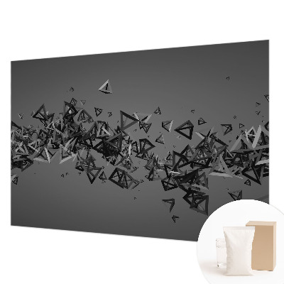 Photo wall mural with a geometric abstract design