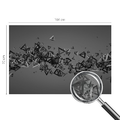 Photo wall mural with a geometric abstract design