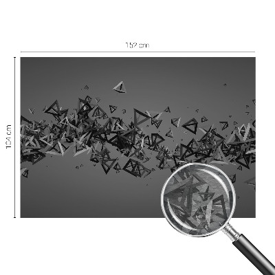 Photo wall mural with a geometric abstract design