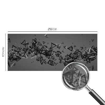 Photo wall mural with a geometric abstract design