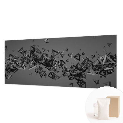 Photo wall mural with a geometric abstract design