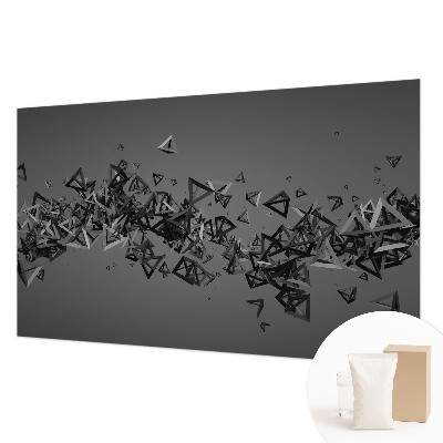 Photo wall mural with a geometric abstract design