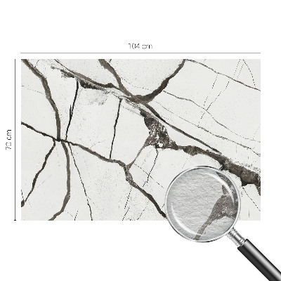 Wall mural for living room with a marble cracks design
