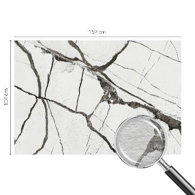 Wall mural for living room with a marble cracks design