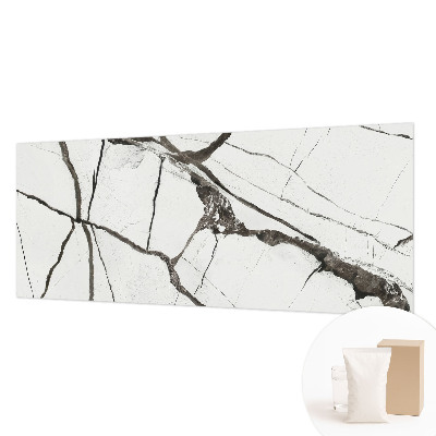 Wall mural for living room with a marble cracks design