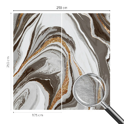 Wallpaper mural for living room with a marble swirls design