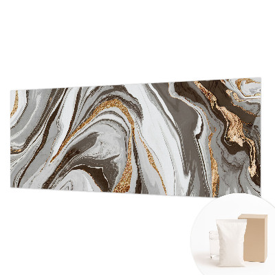 Wallpaper mural for living room with a marble swirls design