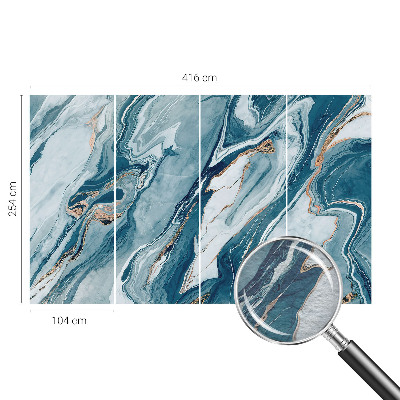 Large wall mural featuring a mineral elegance design