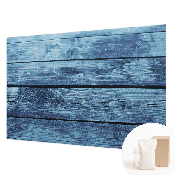 Large wallpaper mural with a rustic floor design