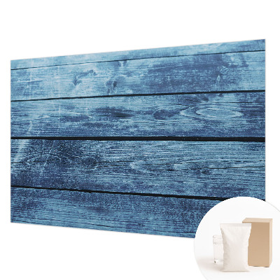 Large wallpaper mural with a rustic floor design