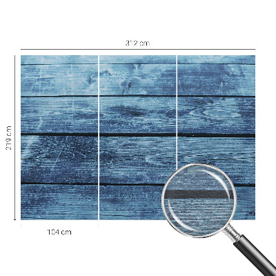 Large wallpaper mural with a rustic floor design