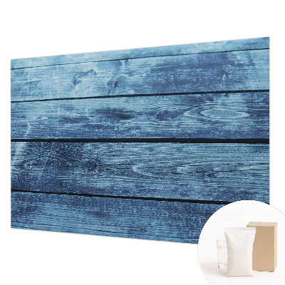 Large wallpaper mural with a rustic floor design