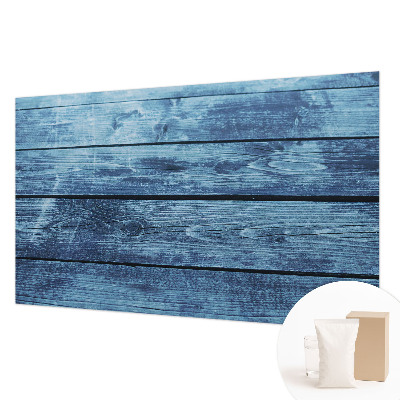 Large wallpaper mural with a rustic floor design