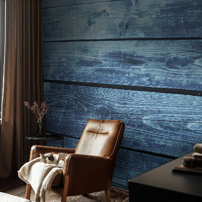Large wallpaper mural with a rustic floor design