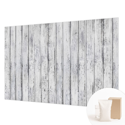 Large wall mural wallpaper with a wooden boards design