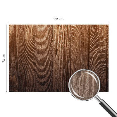 Custom size wall mural with a wooden rings design