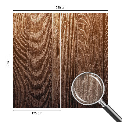 Custom size wall mural with a wooden rings design