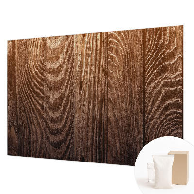 Custom size wall mural with a wooden rings design