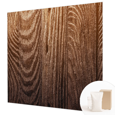 Custom size wall mural with a wooden rings design