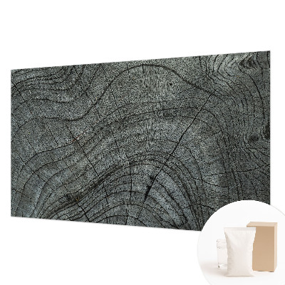 Modern wall mural with a natural wood grain pattern