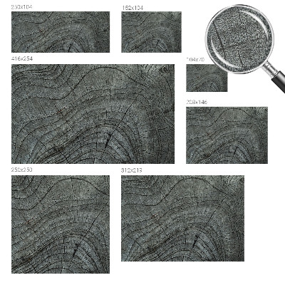 Modern wall mural with a natural wood grain pattern