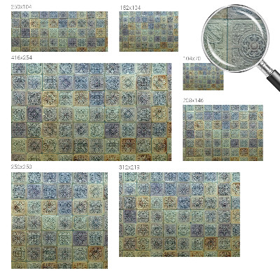 High quality photo wallpaper Geometric tiles