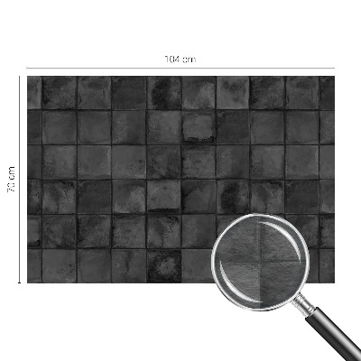 High quality wall mural wallpaper with a gray tiled pattern