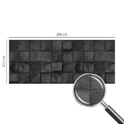 High quality wall mural wallpaper with a gray tiled pattern