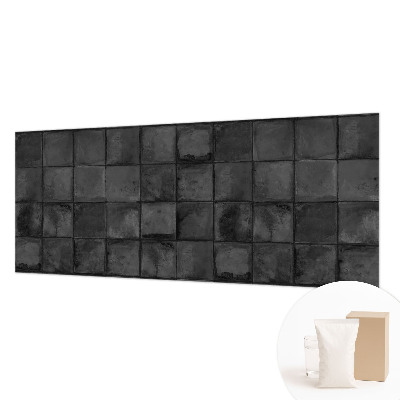 High quality wall mural wallpaper with a gray tiled pattern