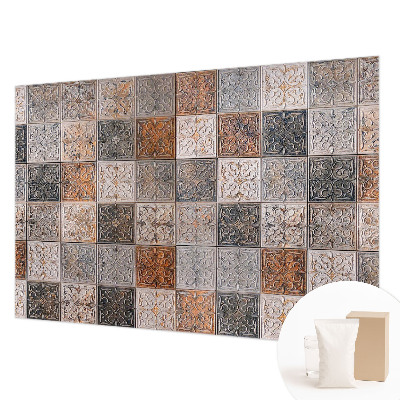 Premium wall mural for bedroom with an ornamental tile pattern