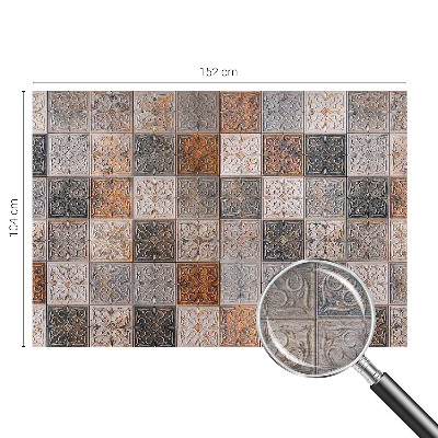 Premium wall mural for bedroom with an ornamental tile pattern
