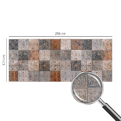 Premium wall mural for bedroom with an ornamental tile pattern