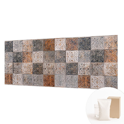 Premium wall mural for bedroom with an ornamental tile pattern