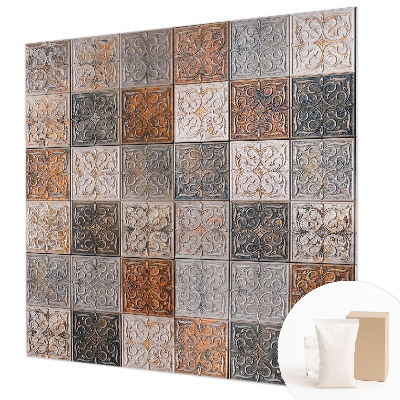 Premium wall mural for bedroom with an ornamental tile pattern