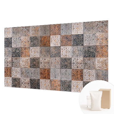 Premium wall mural for bedroom with an ornamental tile pattern
