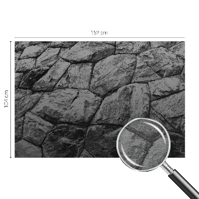 Decorative wall mural for living room with stone textures
