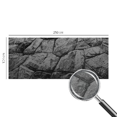 Decorative wall mural for living room with stone textures